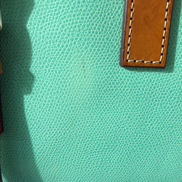 Dooney & Bourke Claremont Miller Leather Seafoam Green Purse. Great Condition. - Picture 11 of 16